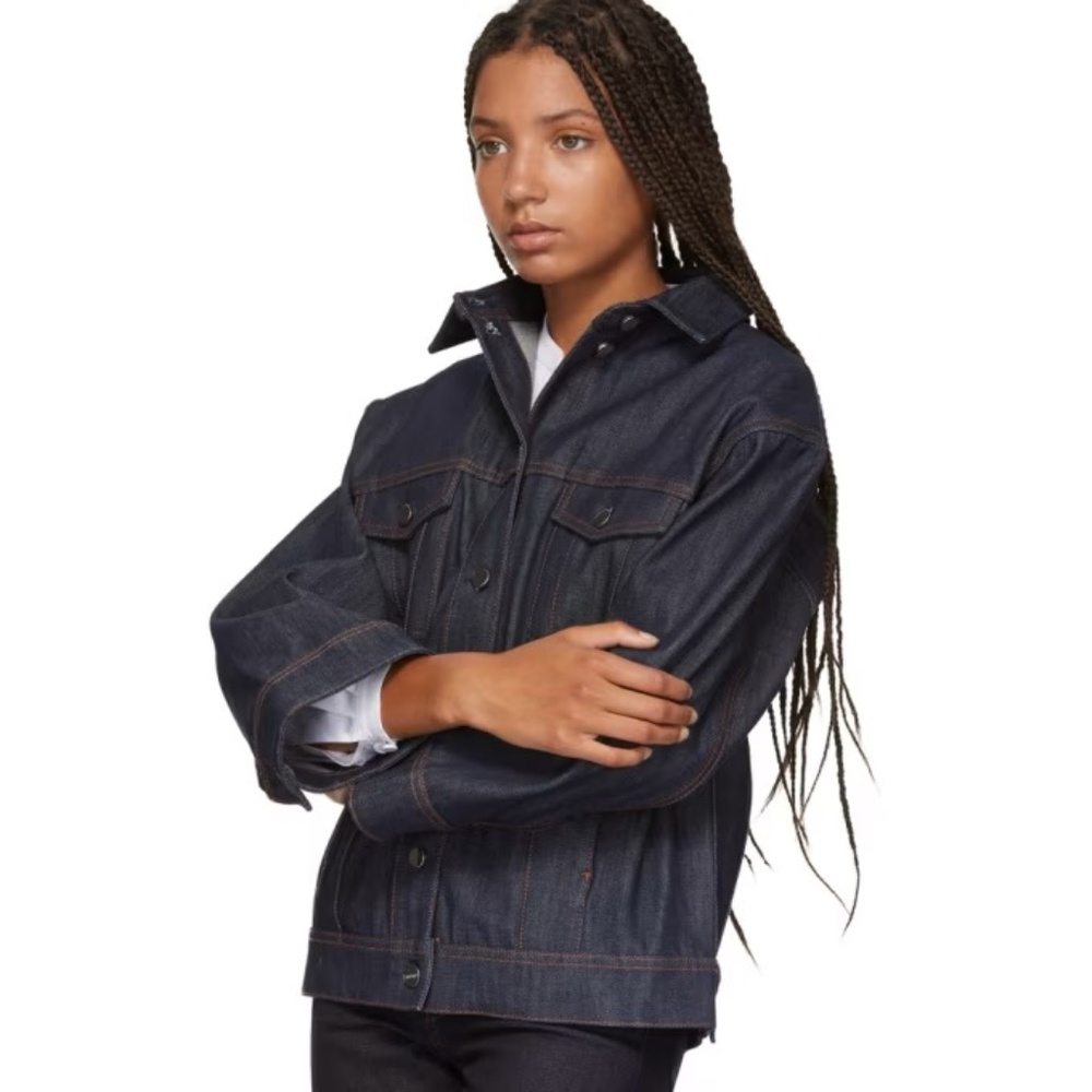 TOTÊME Toteme Indigo Bissau Denim Jacket In 490 Indigo